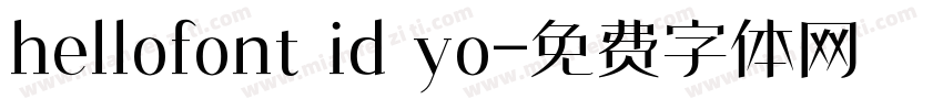 hellofont id yo字体转换